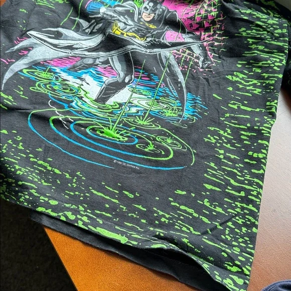 1992 Batman Returns All Over Print Shirt 100% Cotton - Picture 6 of 7